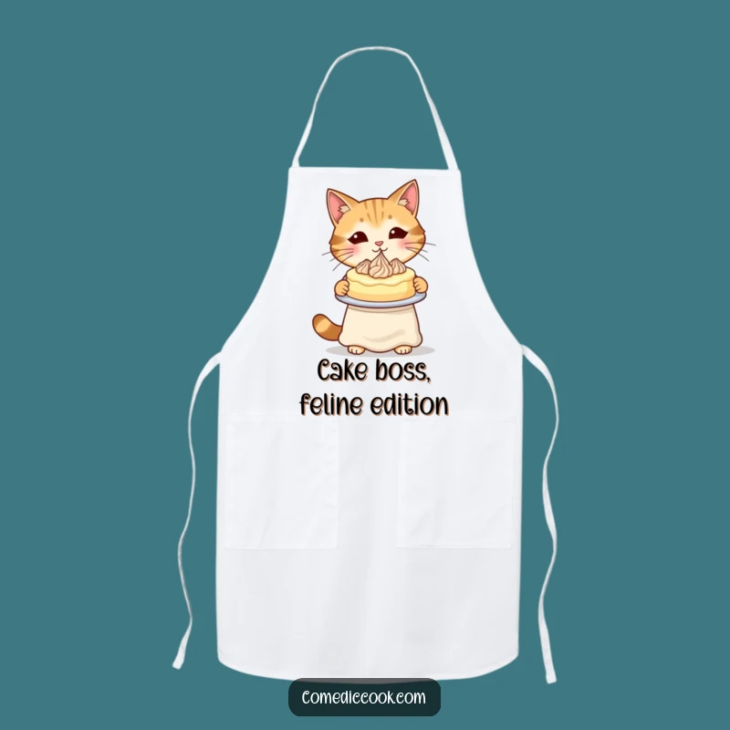 Funny Cat Baker Apron: Bake with Style & Feline Finesse