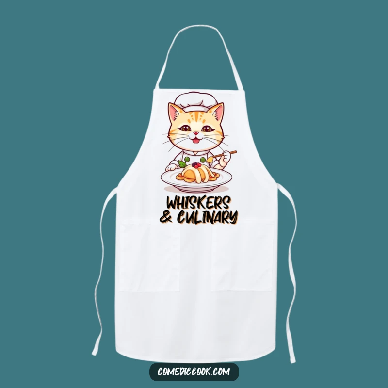 Durable Funny Cat Chef Apron: Cook with Confidence and Culinary Comedy