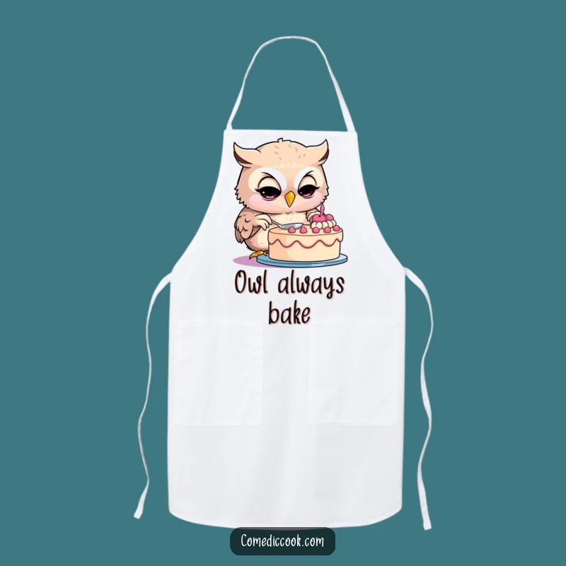 Funny Owl Baker Apron: Protect Your Clothes with Culinary Humor
