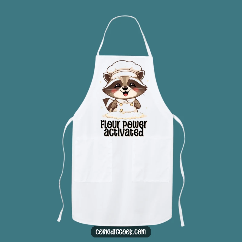 Funny Raccoon Chef Apron: Messy Baker's Giggle - Kitchen Gift