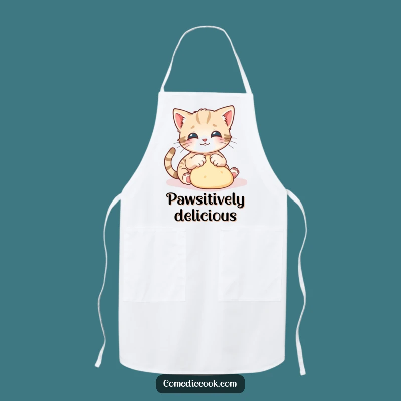 Funny Kitten Baker Apron: Bake with Feline Flair