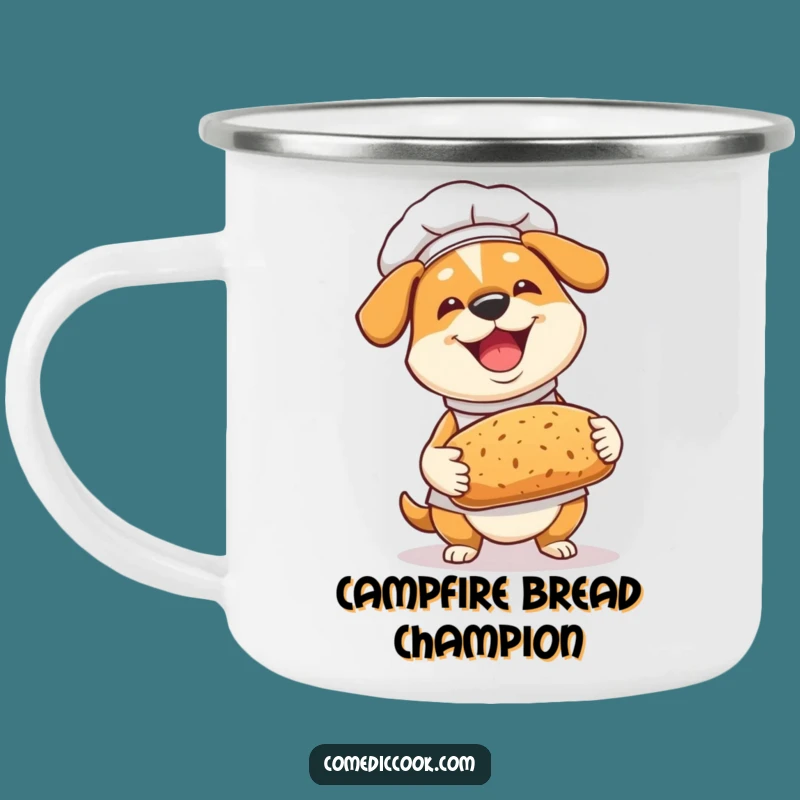 Funny Dog Chef Camping Mug: Sip Your Coffee with Barking Good Humor!