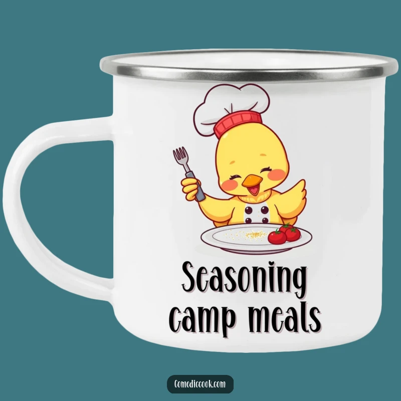 Funny Duck Camp Chef Mug: Seasoned Adventure Funny Gift!