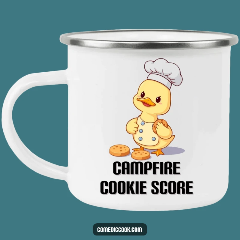 Funny Duckling Chef Camping Mug: Cookie Outdoors Mug, Hilarious Gift