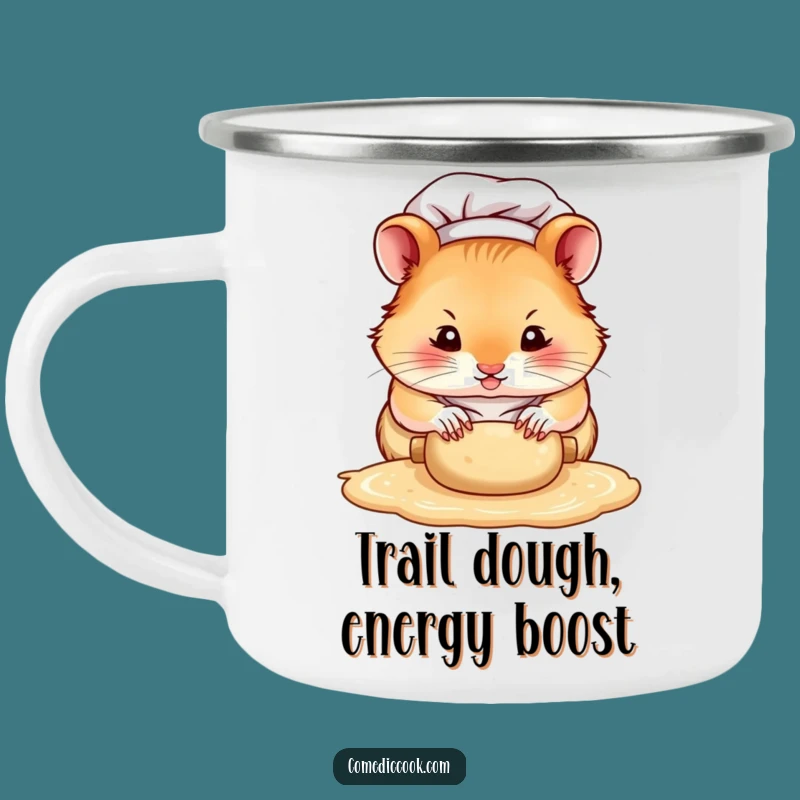 Funny Hamster Chef Camping Mug: Intense Baking Fuel for Tiny Pawed Adventures