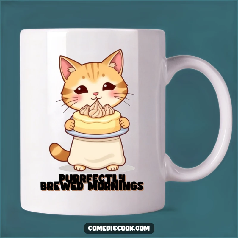 Funny Cat Baker Mug: A Purrfectly Hilarious Gift for Cake Lovers & Felines