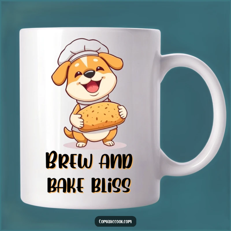 Funny Dog Chef Bread Mug: A Hilarious Gift for Bakers and Dog Lovers!