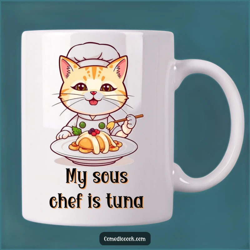 Funny Cat Chef Mug: Adorable Feline Culinary Masterpiece Gift for Foodies