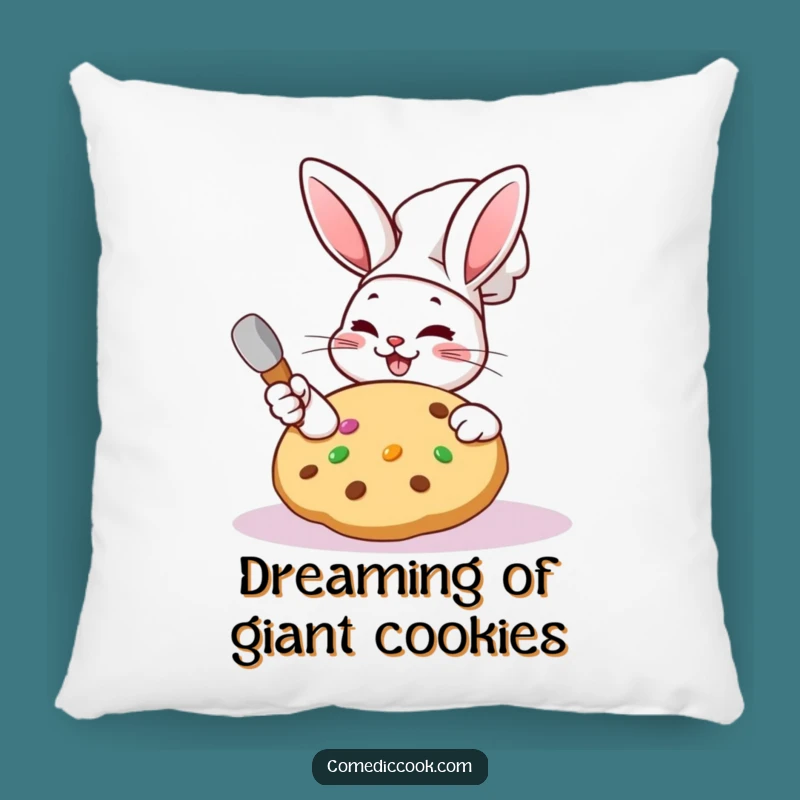 Soft Funny Kawaii Rabbit Chef Pillow: Cozy Baking Accent, Comfy Funny Gift