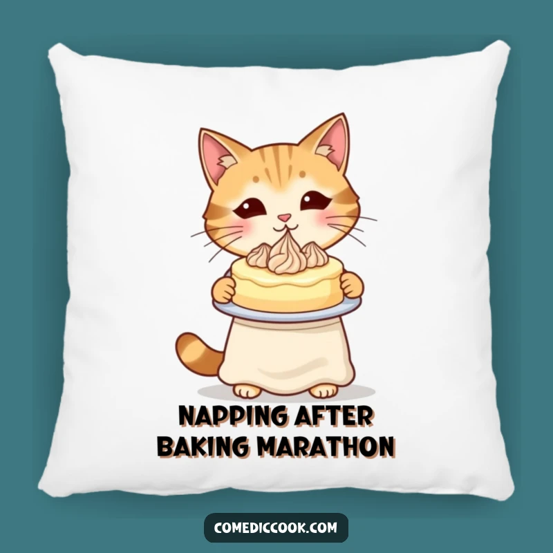 Funny Cat Baker Pillow: Snuggle Up with This Adorable Culinary Companion