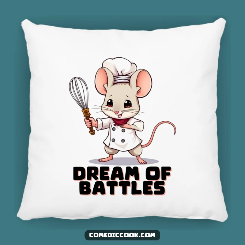 Funny Mouse Chef Pillow: Brave Comfort, Soft & Hilarious Gift