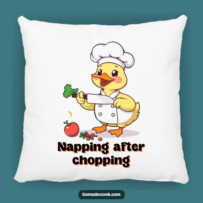 Funny Duck Chef Pillow: Cozy Comfort Meets Culinary Energy!