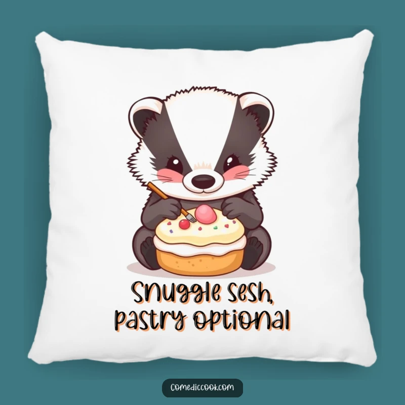 Funny Badger Decorator Pillow: Add Meticulous Comfort to Your Home