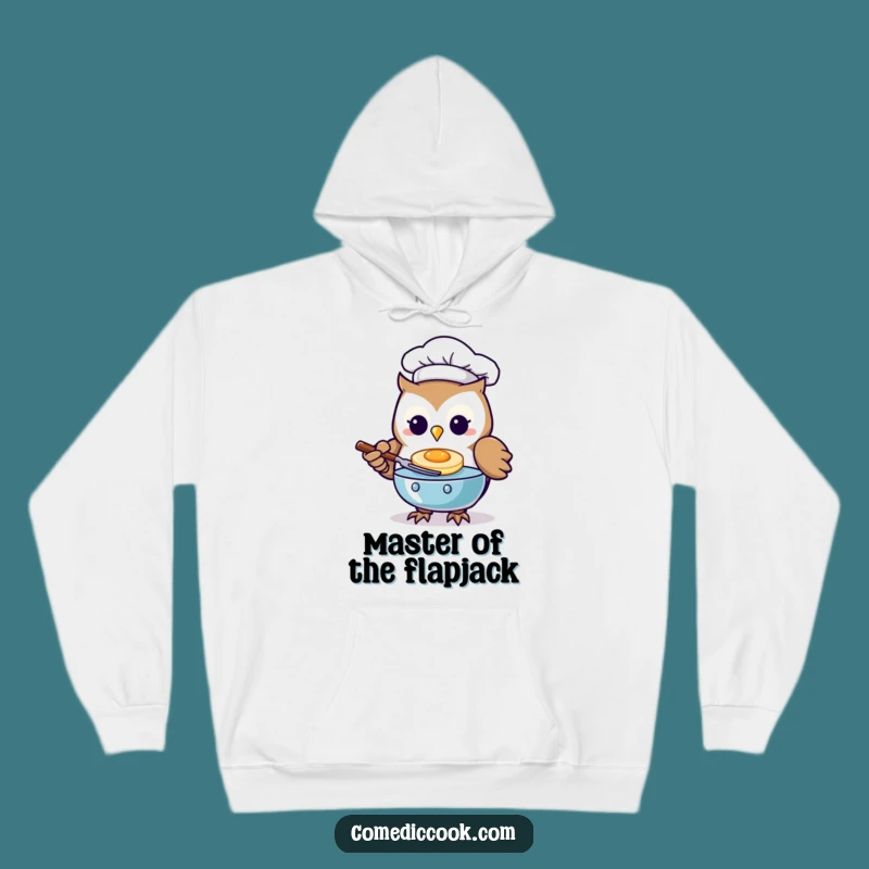 Cozy Funny Kawaii Owl Chef Hoodie: Kitchen Whiz, Warm Funny Gift