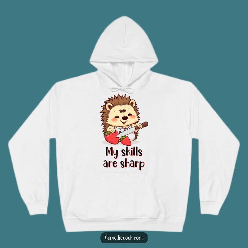 Funny Hedgehog Chef Hoodie: Cozy Culinary Comfort and Hilarious Kitchen Vibes