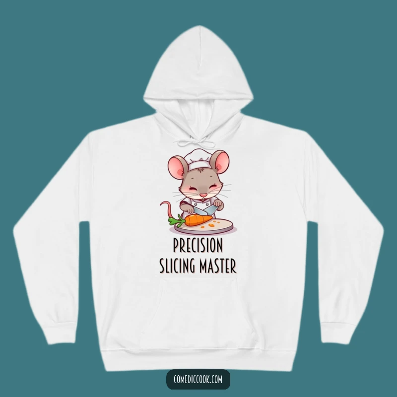 Funny Mouse Chef Hoodie: Stay Cozy with Culinary Concentration and Comedy!