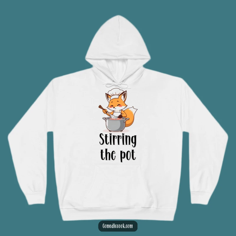 Warm & Funny Fox Chef Hoodie: Cozy Culinary Comfort