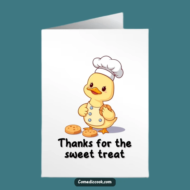Thank You Duckling Chef Printable Card - Free Printable Sweet Appreciation Gift