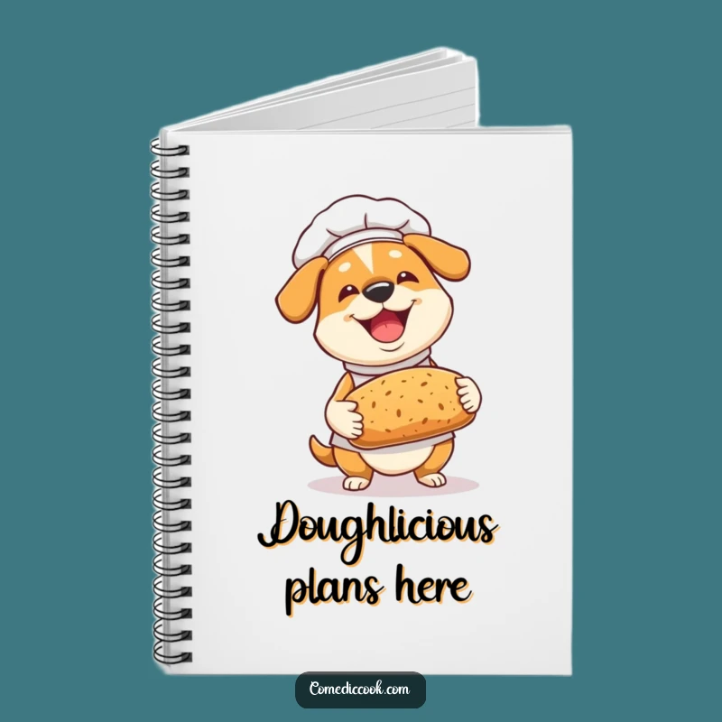 Funny Dog Chef Notebook: Jot Down Baking Ideas with Canine Charm!