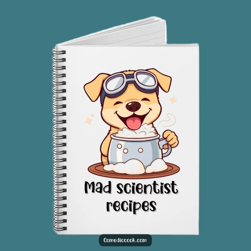 Funny Goggled Dog Notebook: Record Your Discoveries with Canine Humor