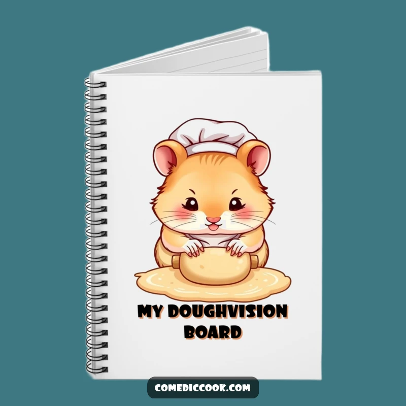 Funny Hamster Chef Notebook: Jot Down Ideas with Intense Tiny Paw Focus