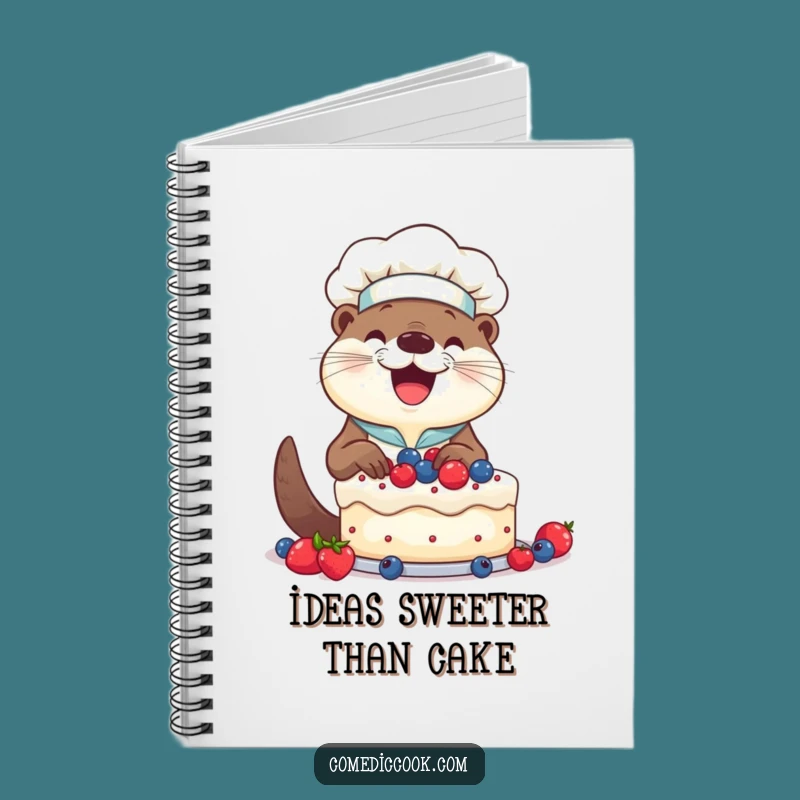 Funny Otter Chef Cake Notebook: Recipe Ideas, Humorous Gift for Bakers