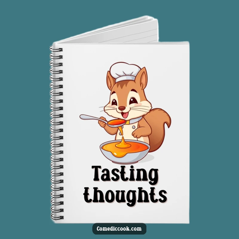 Funny Squirrel Chef Notebook: Tasting Sauce Journal, For Recipes & Flavor Notes, Great Funny Gift!
