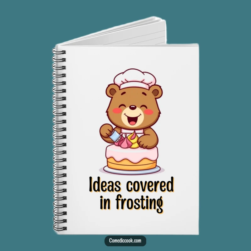 Funny Bear Chef Notebook: Jot Down Sweet Ideas
