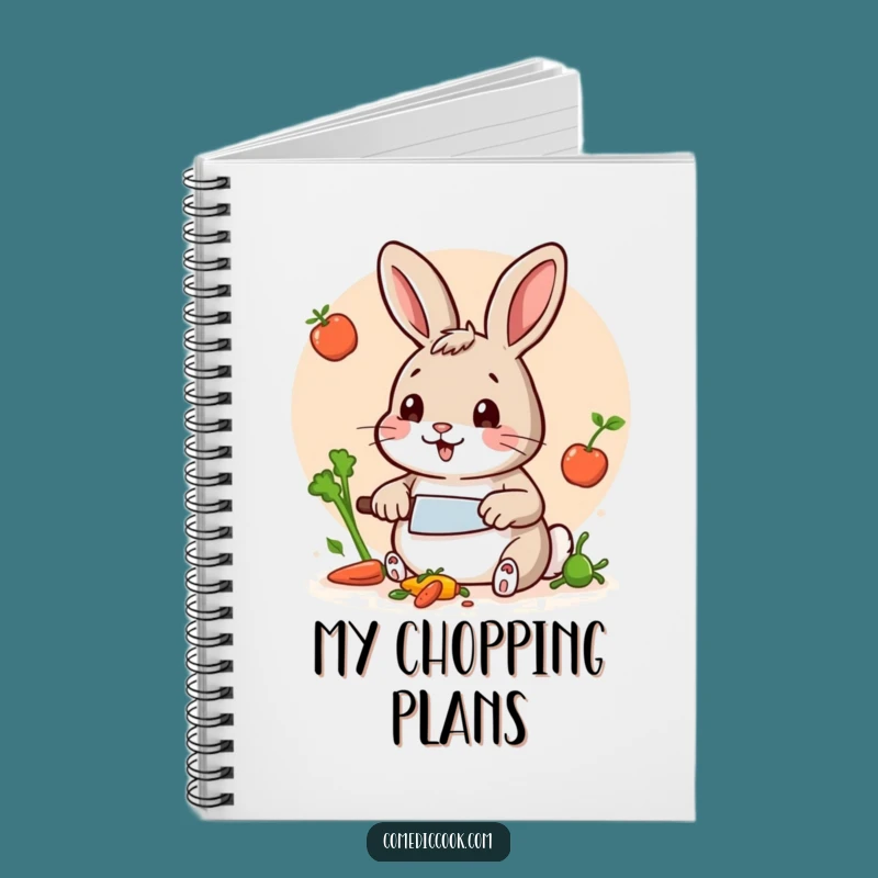 Funny Rabbit Chef Notebook: Hilarious Journal for Recipes and Ideas