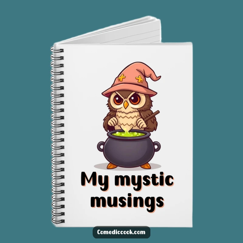 Funny Wise Owl Chef Notebook: Potion Recipes & Ideas, Hilarious Gift for Writers