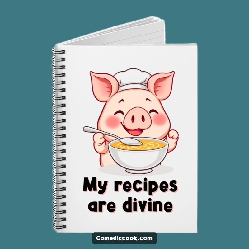 Funny Pig Chef Notebook: Jot Down Recipes and Hilarious Ideas!