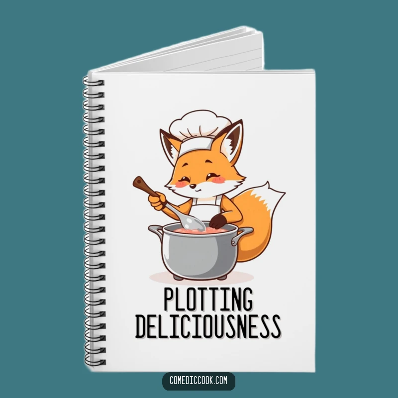 Funny Fox Chef Notebook: Jot Down Your Culinary Creations