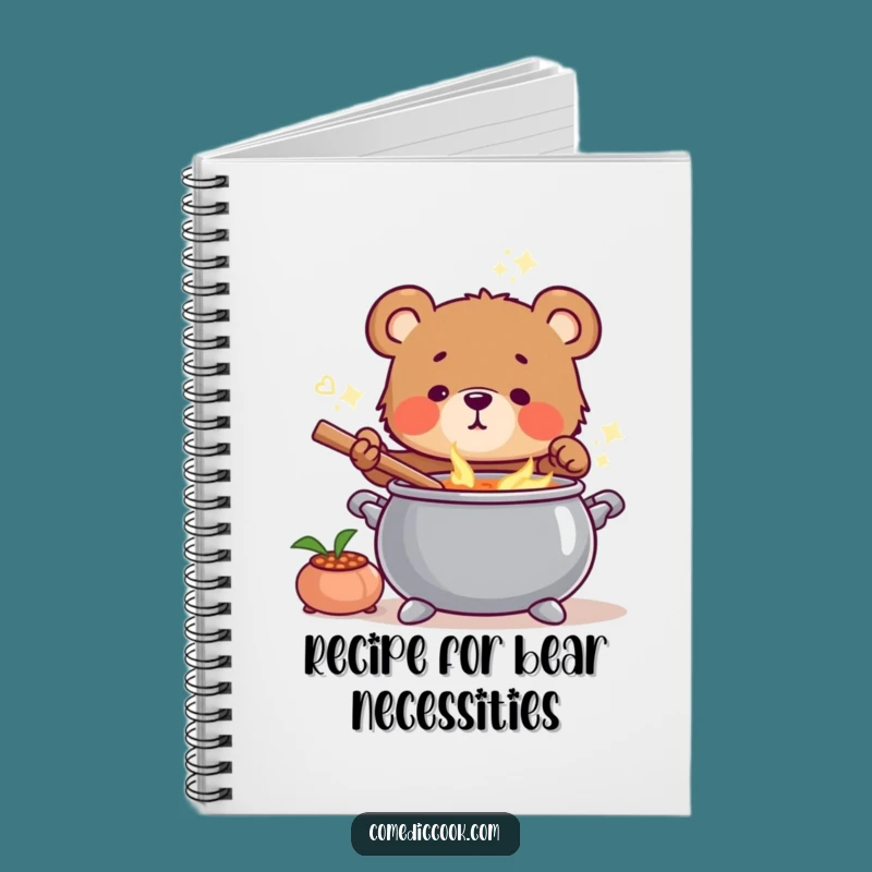 Funny Bear Cub Chef Notebook: Document Your Culinary Creations with This Cute Journal