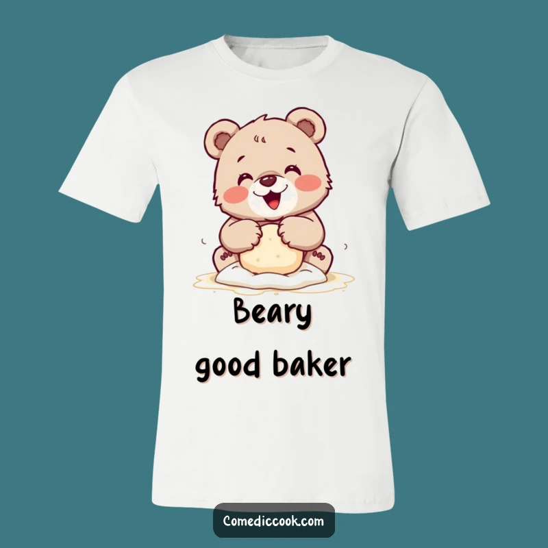 Funny Bear Cub Baking T-Shirt: Wear Your Love of Baking with this Tee