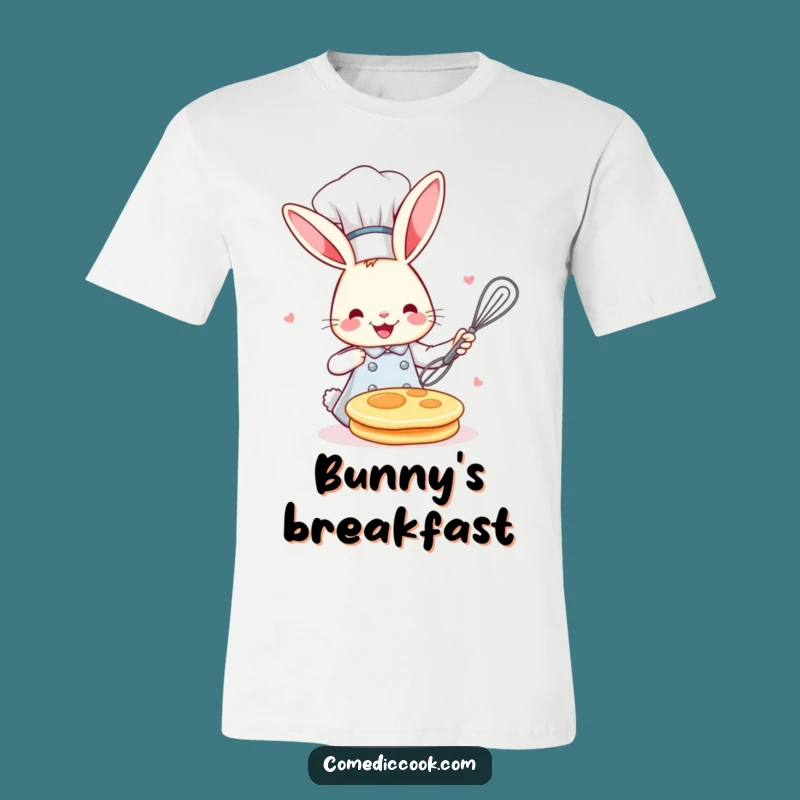 Funny Bunny Chef T-Shirt: Adorable Culinary Fun for All