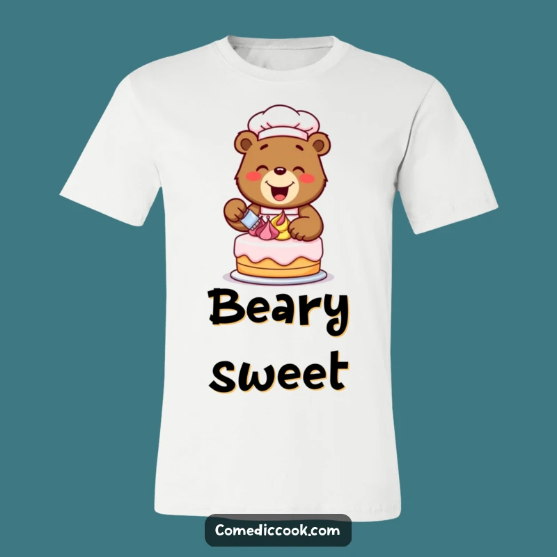 Funny Bear Chef T-Shirt: Spread Sweetness and Laughter