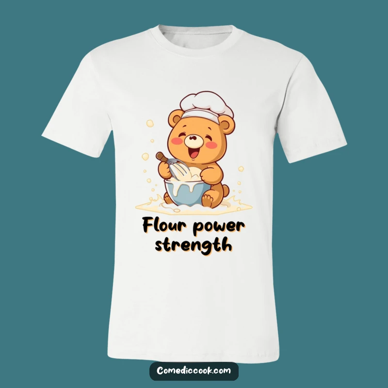 Funny Chef Bear T-Shirt: Kawaii Baking & Humorous Gift for Bakers