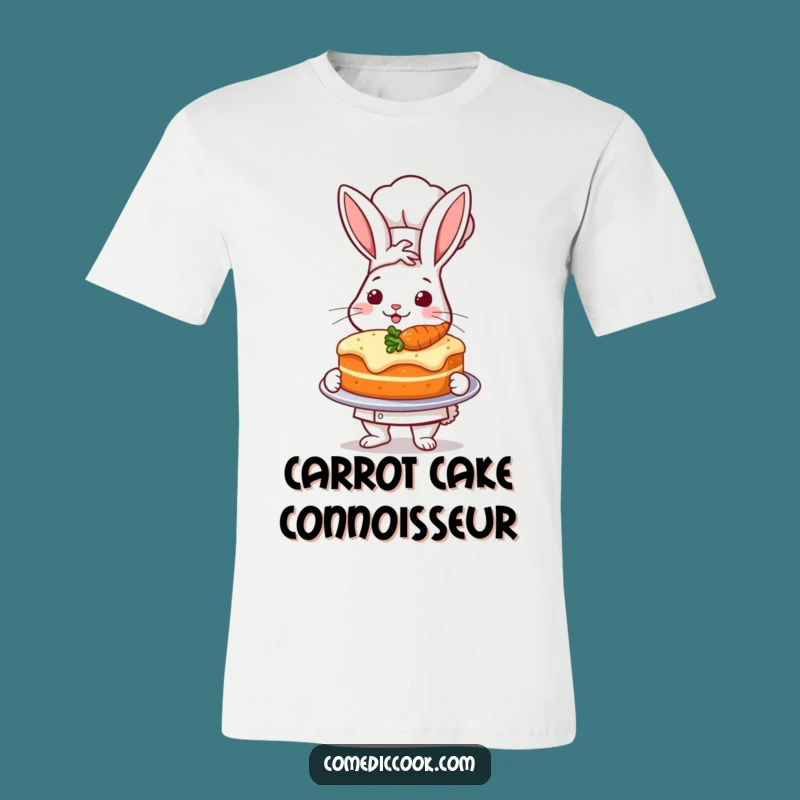 Funny Rabbit Chef Carrot Cake T-Shirt: Hilarious Baker's Pride Tee