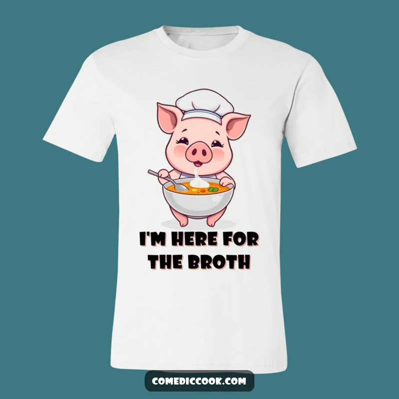 Funny Pig Chef T-Shirt: Wear Your Culinary Humor with Pride