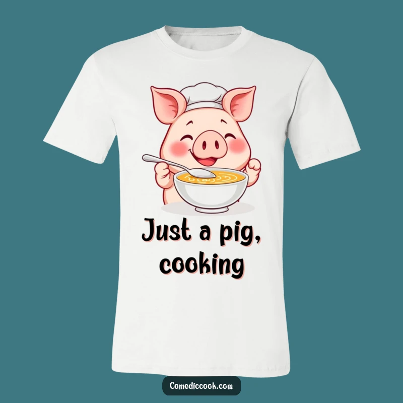 Funny Pig Chef T-Shirt: Taste the Humor in Deliciously Designed Apparel!