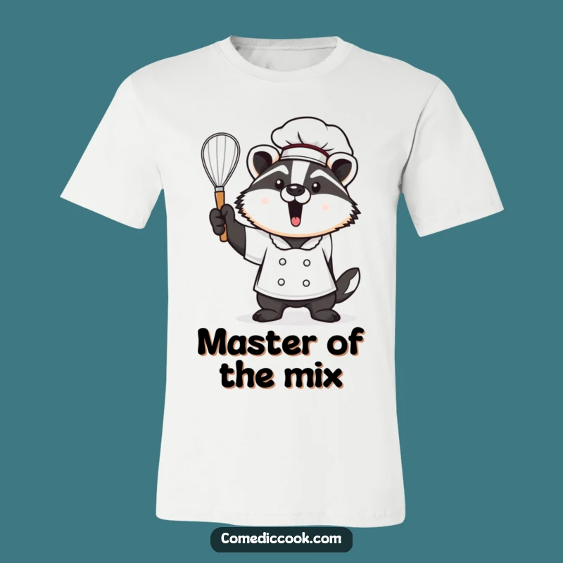 Funny Kawaii Badger Chef T-Shirt - Proud Baker Apparel, Ideal Funny Gift