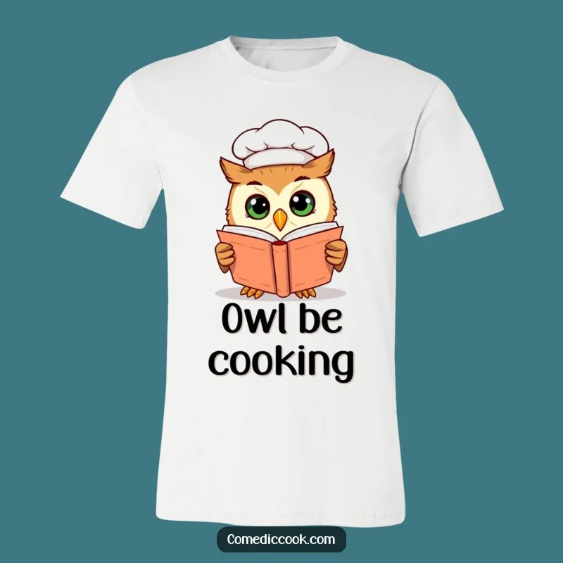 Funny Owl Chef T-Shirt: Wise Culinary Adventures