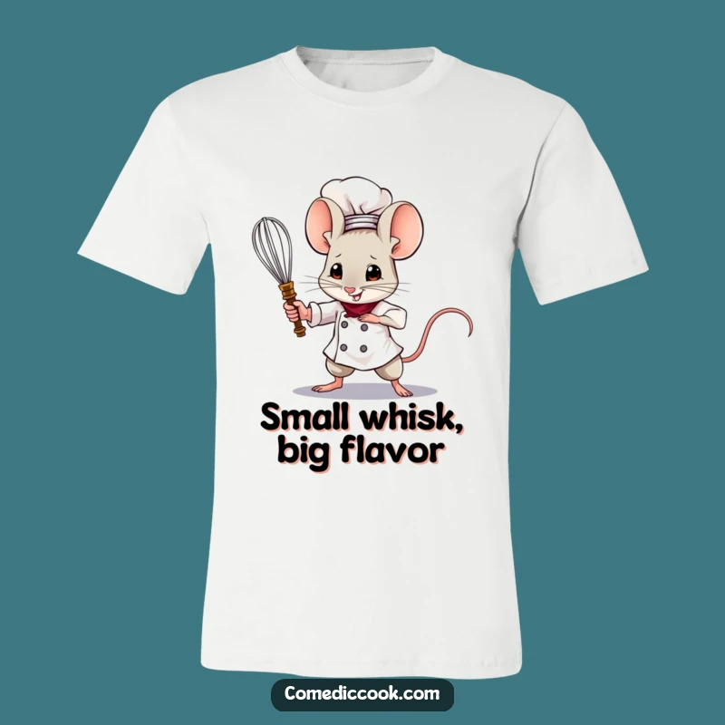 Funny Mouse Chef T-Shirt: Whisk Warrior Action, Hilarious Chef Gift