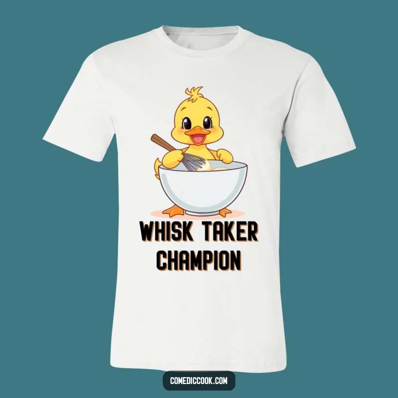 Funny Duckling Baker T-Shirt: Embrace the Cheerful Whisking Chef Style