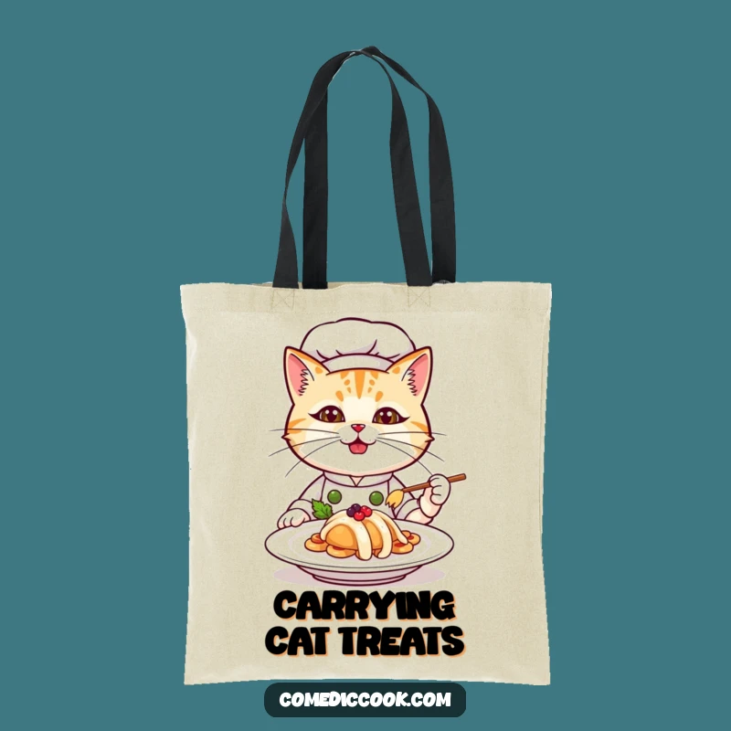 Stylish Funny Cat Chef Tote Bag: Carry Your Goods in Culinary Flair