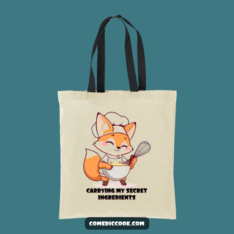Funny Fox Chef Tote Bag: Carry Your Ingredients with Sly Style