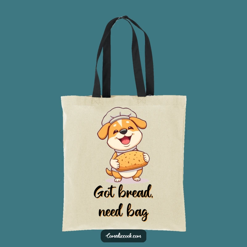 Funny Dog Chef Tote Bag: Carry Your Dough and Smiles Hilariously!