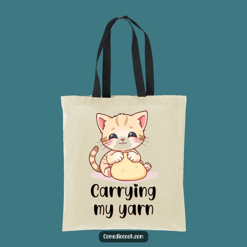 Funny Kitten Baker Tote Bag: Carry Your Baking Supplies