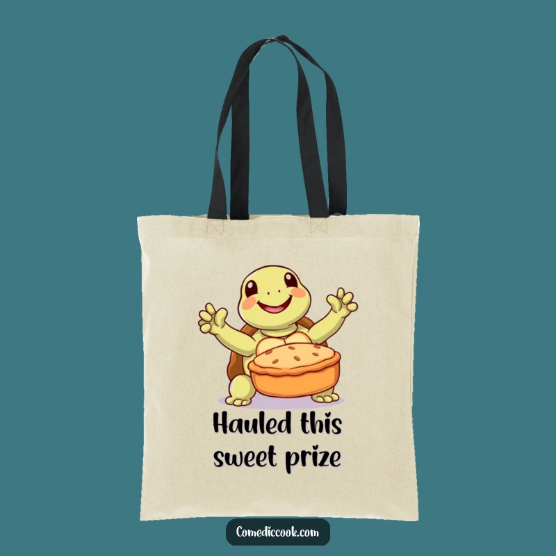 Funny Turtle Baker Tote Bag: Carry Your Baked Goods