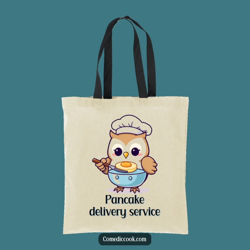 Funny Kawaii Owl Chef Tote Bag: Culinary Carry-All, Practical Funny Gift